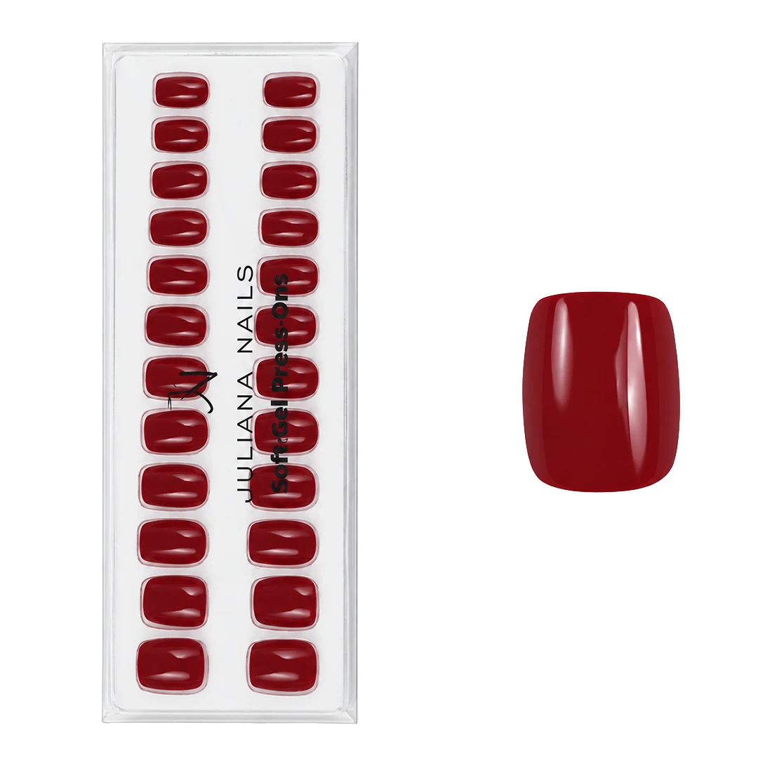 Soft Gel Press Ons – Ruby Red