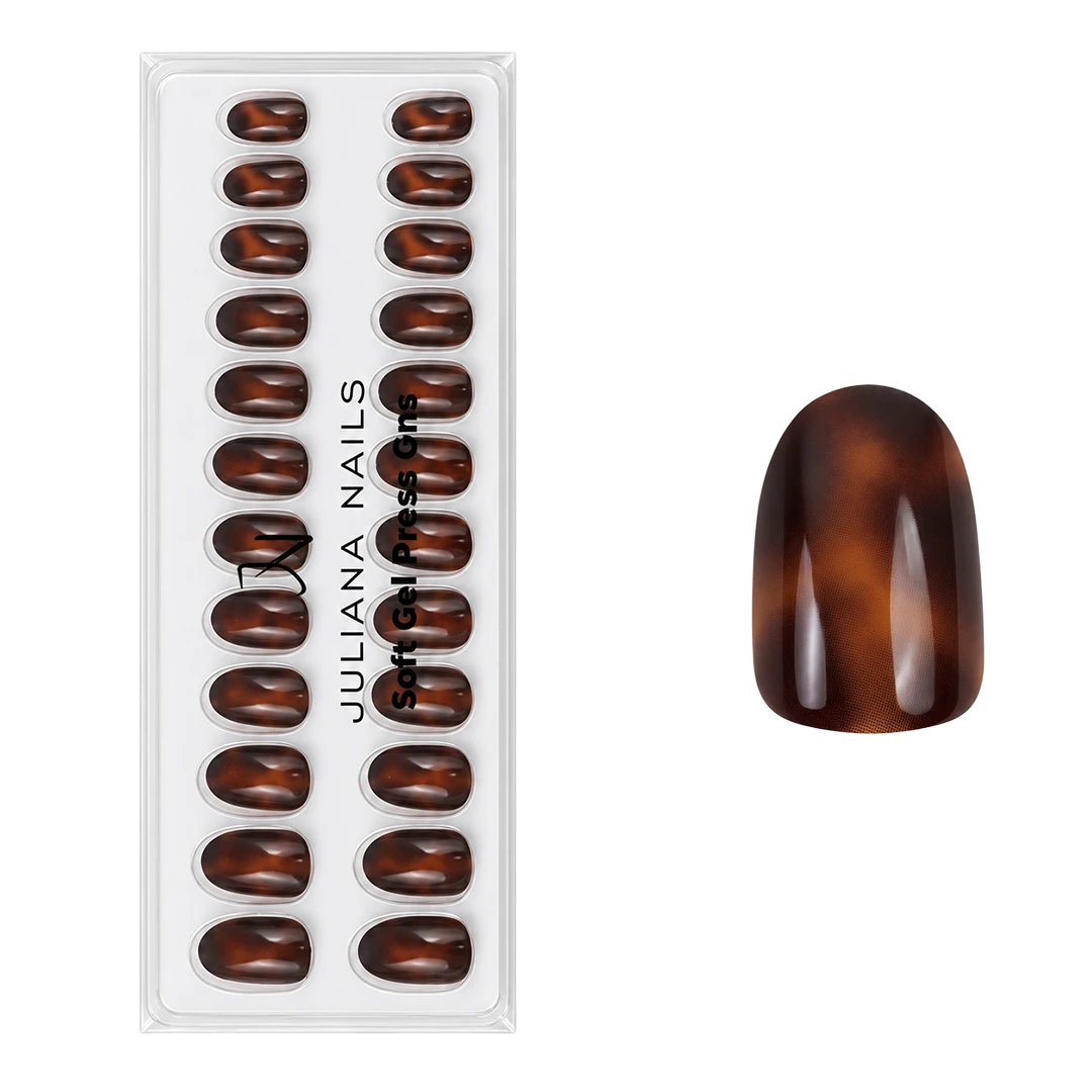 Soft Gel Press Ons – Tortoise Nails