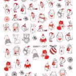 Nail art naljepnice Crazy X-Mas