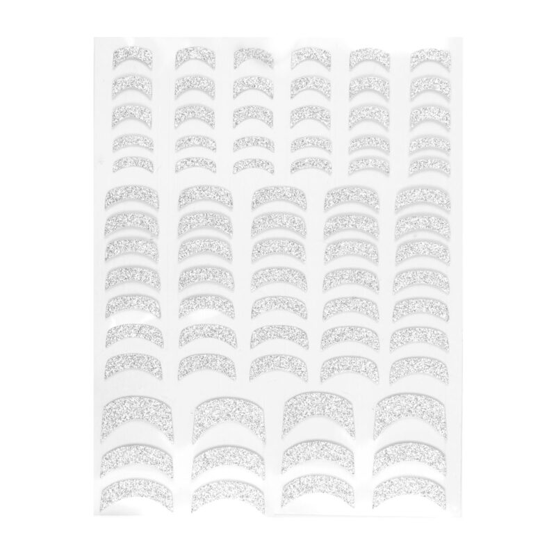 NA4026 Nail Sticker – Silver Sparkle 3