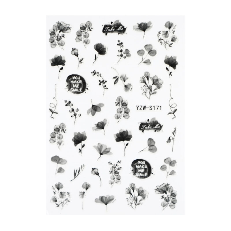 NA4038 Nail Sticker – Black Art 2