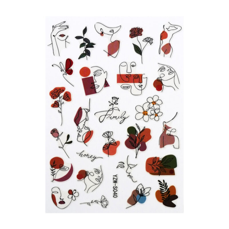 NA4045 Nail Sticker – Abstract 7