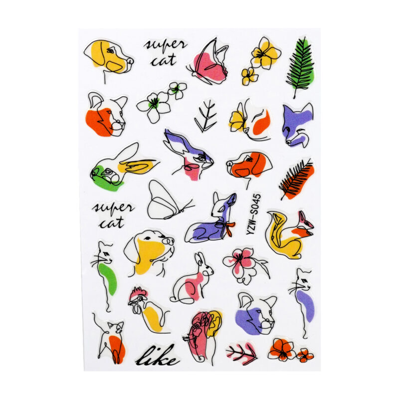 NA4047 Nail Sticker – Abstract 9