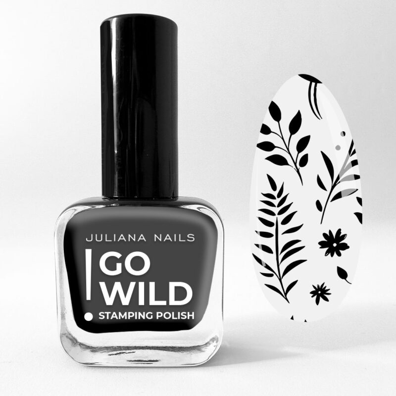 NPS107 Go Wild! Lak za štambiljanje 10ml – Black Angel