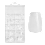 Easy Guide - Press-On Fullcover tipse Clear – Coffin - kratke (100 kom.)