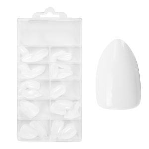 Easy Guide - Press-On Fullcover tipse Milky – Almond - kratke (100 kom.)