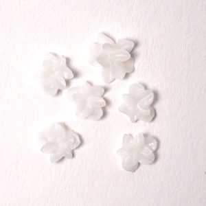 3D Flower Mix - Cotton White